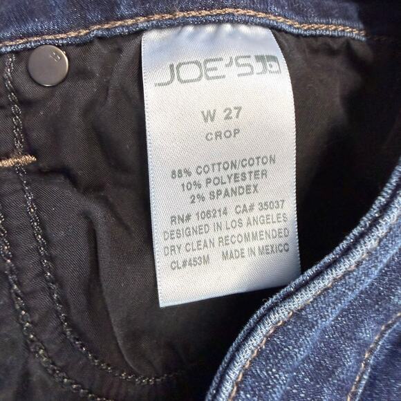 Joe's Jeans Women's Slim Crop Dark Wash Denim Size 27 Preppy - Picture 3 of 7